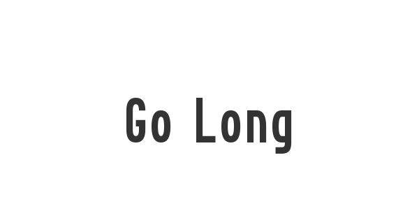 Go Long font thumbnail